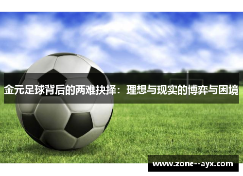 金元足球背后的两难抉择：理想与现实的博弈与困境